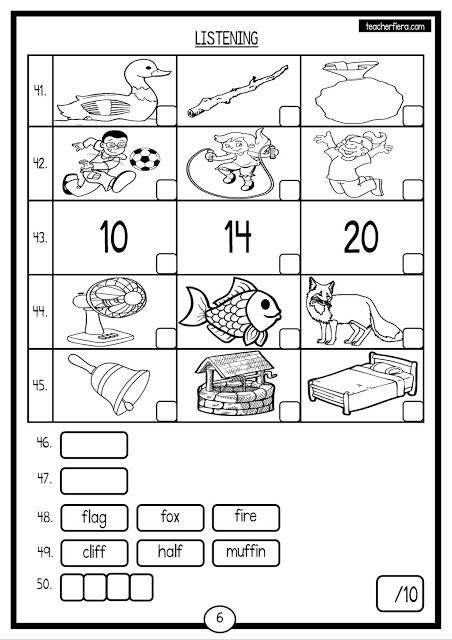 Year 1 English Worksheets Cefr