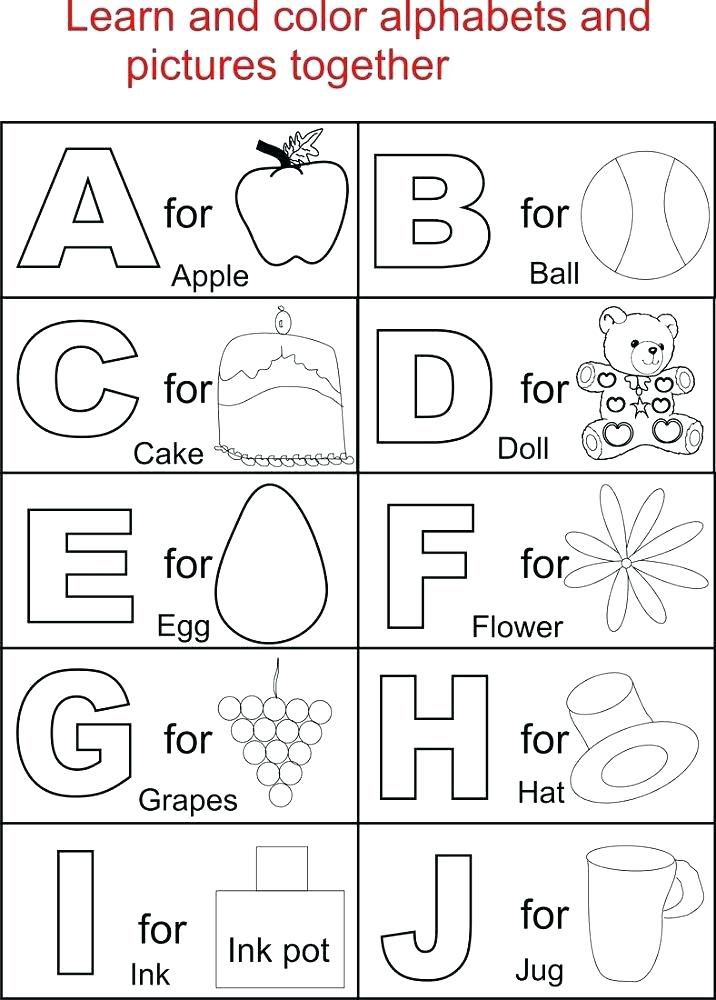 Coloring Worksheets For Kids Preschool