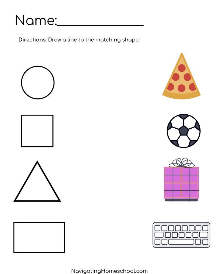 Shapes Worksheets Preschool