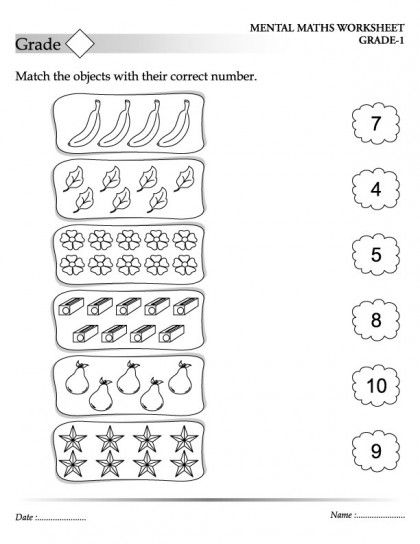 Grade R Worksheets Numeracy