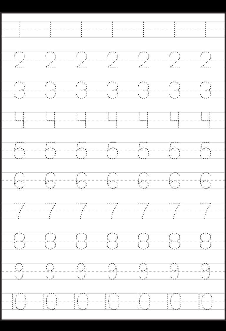 Free Printable Tracing Number Tracing Numbers Worksheets Pdf