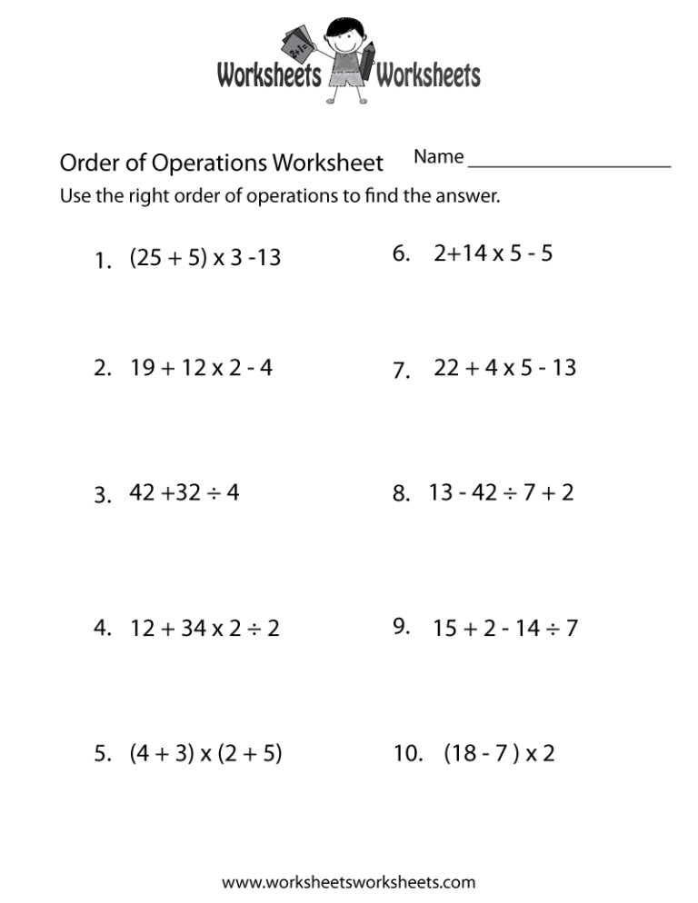 Ordering Numbers Worksheets 8th Grade