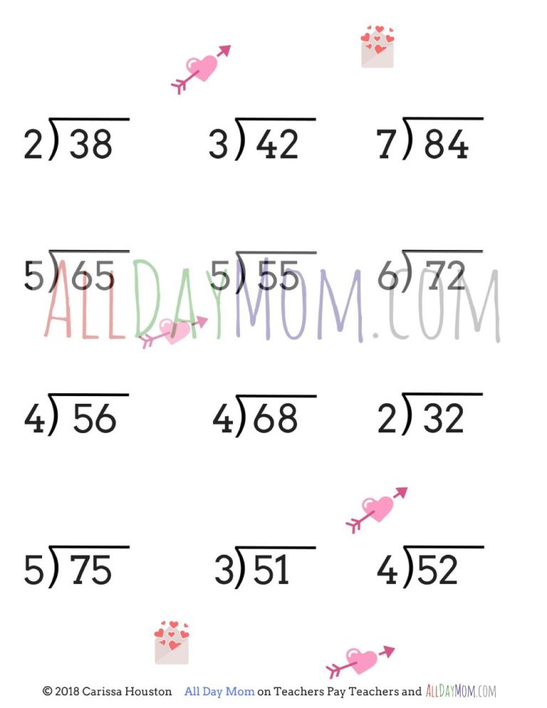 Division With Remainders Worksheet Grade 4