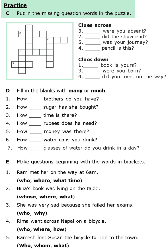 6th Grade English Worksheets With Answer Key