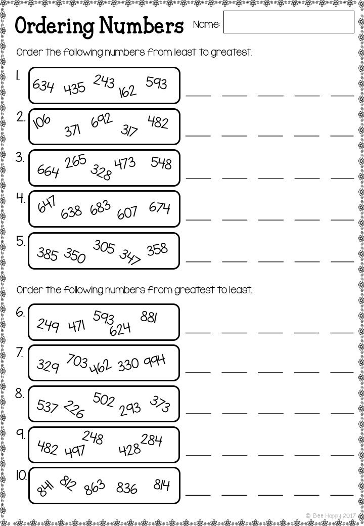 First Grade Year 1 Maths Worksheets Printable Australia