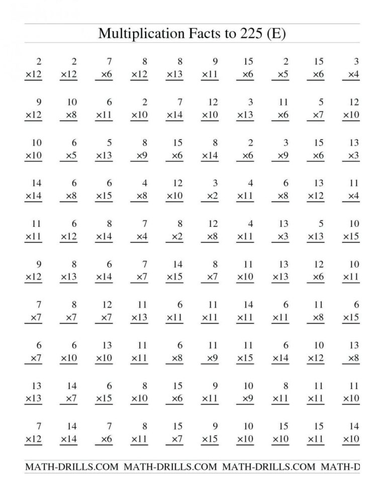 Rocket Math Worksheets