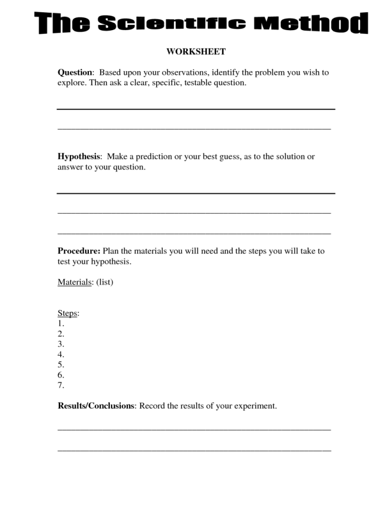 Science Worksheets For Grade 4 With Answers