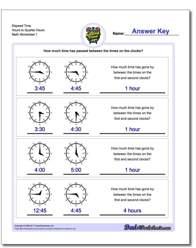 Grade 2 Time Worksheets Pdf