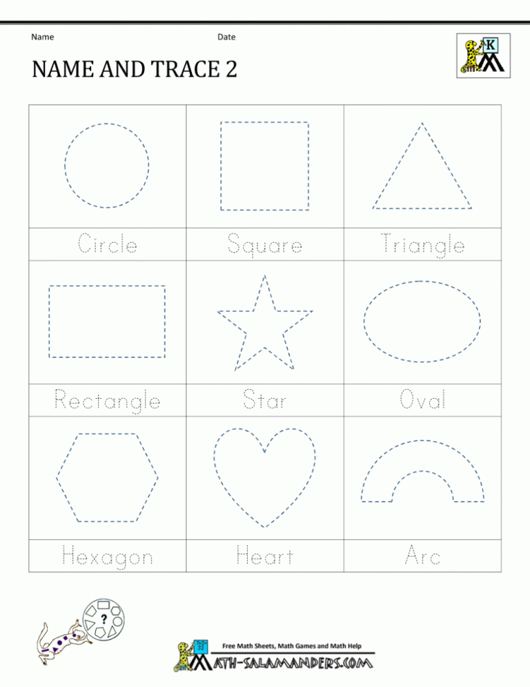 Tracing Shapes Free