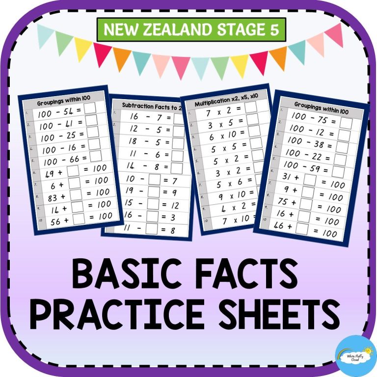 6th Grade Year 6 Maths Worksheets Nz