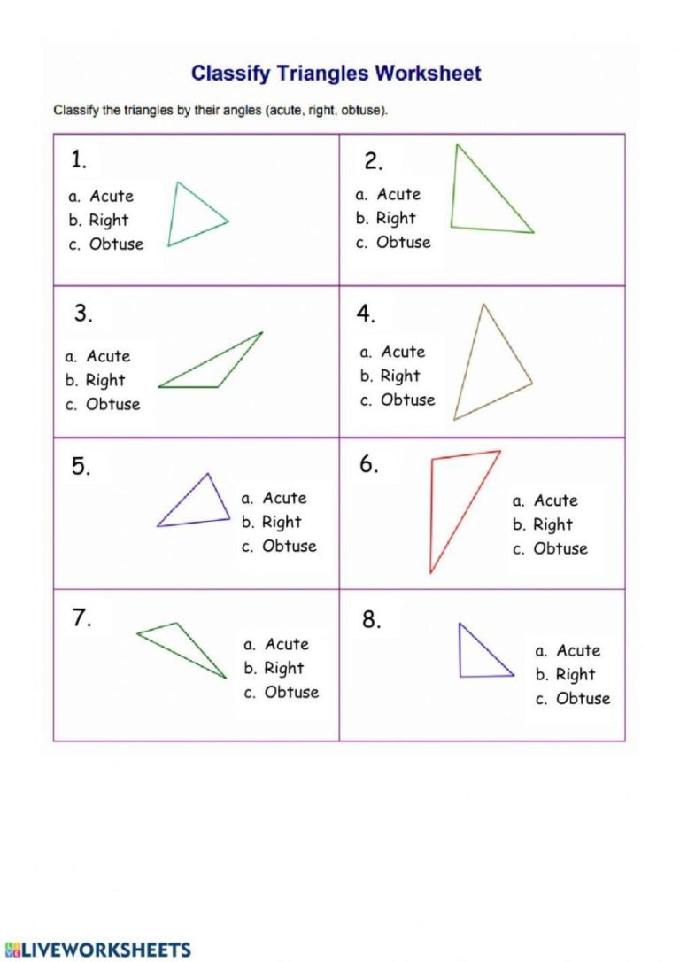 Kuta Software Special Right Triangles Worksheet