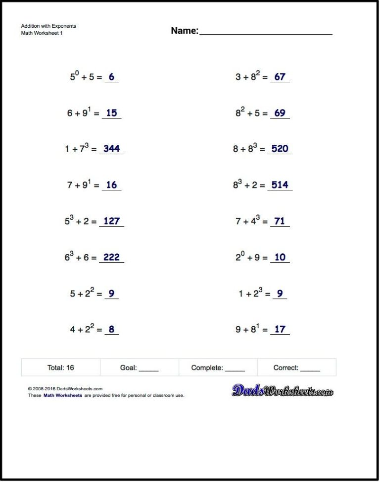 Operations With Scientific Notation Worksheet With Answers