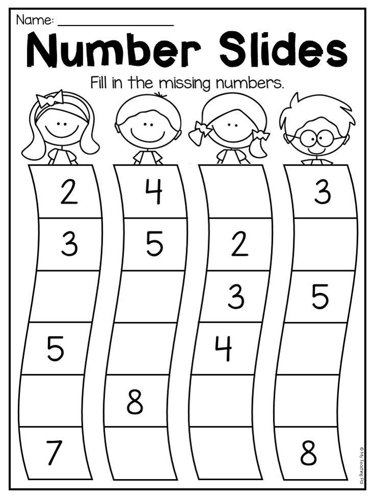 Kinder Worksheets Numbers