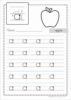 Alphabet Handwriting Practice Sheets