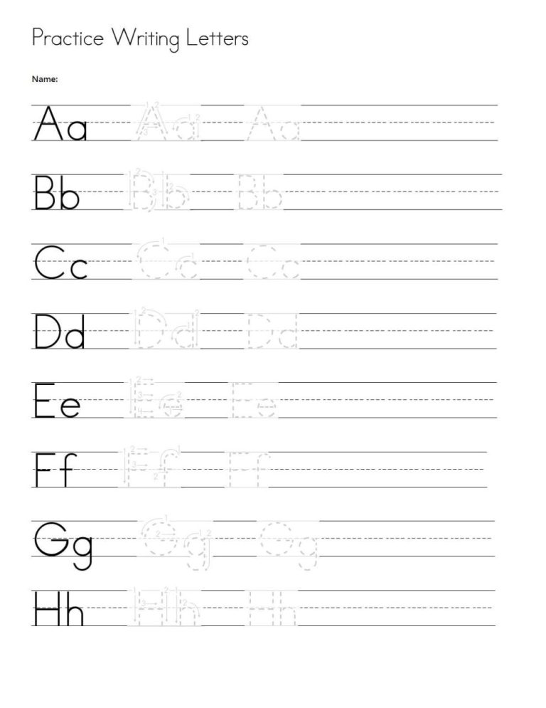 Abc Writing Practice