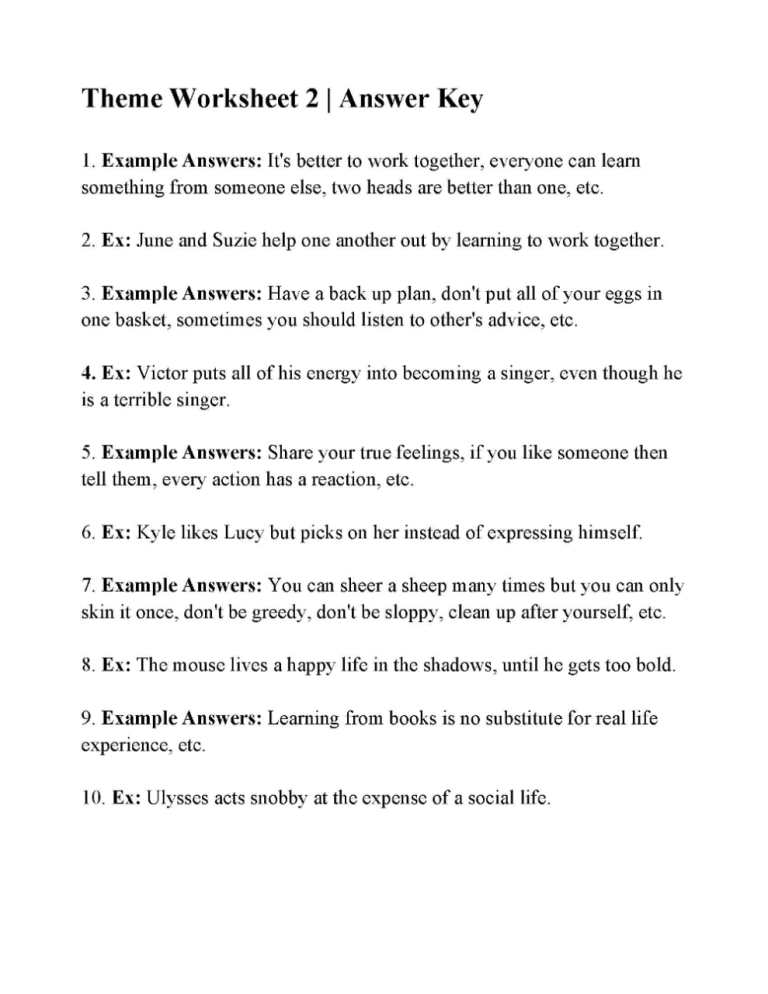 Characterization Worksheet 1