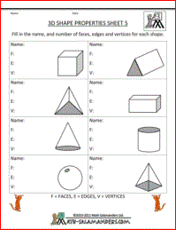 Grade 5 Geometry Worksheets Pdf