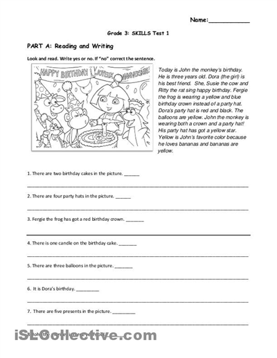 English Worksheets For Grade 1 Pdf Free