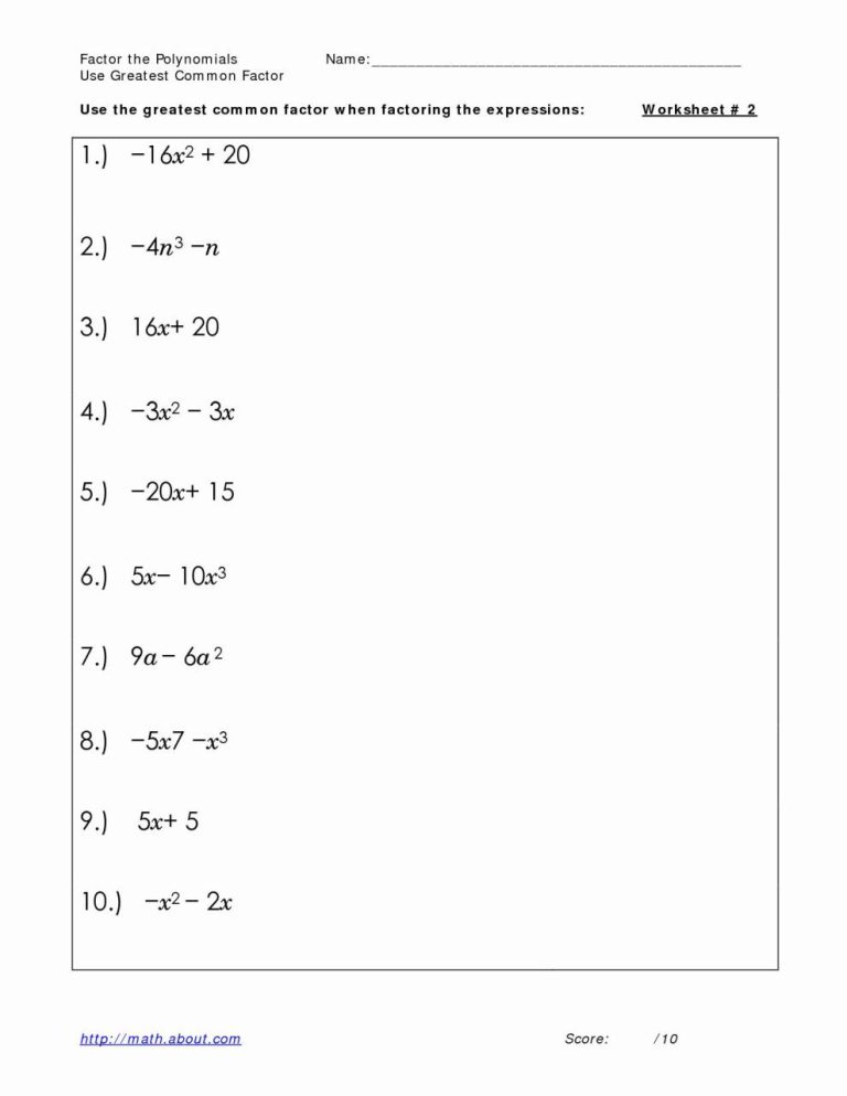 Multiplying Polynomials Worksheet Kuta