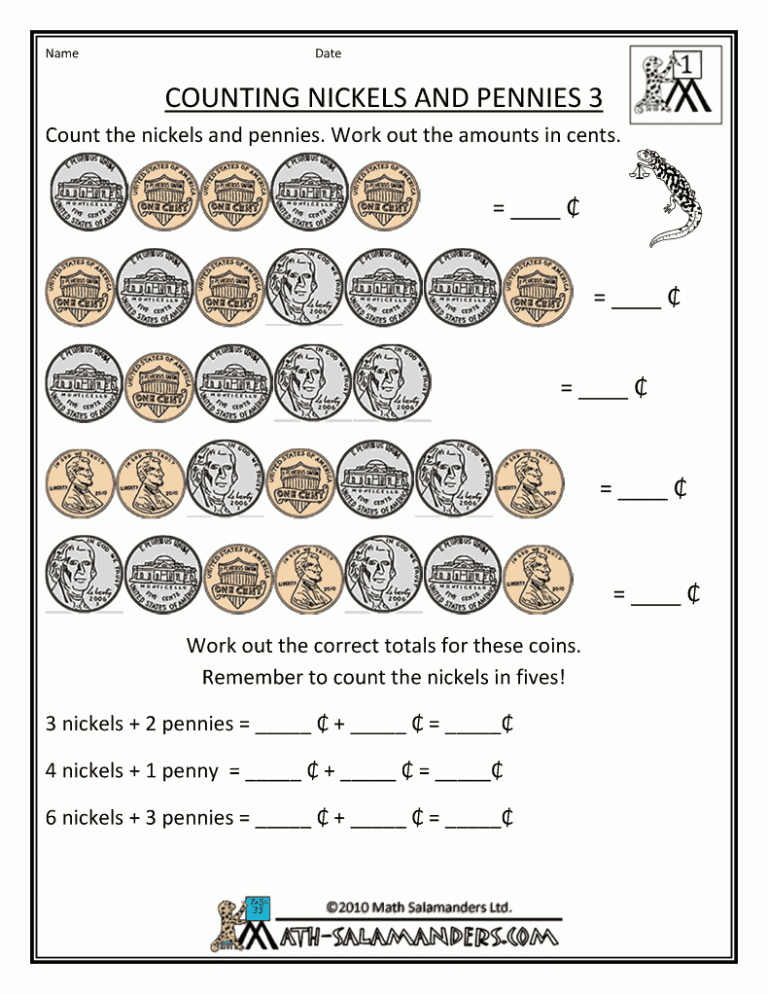 Money Worksheets Grade 4