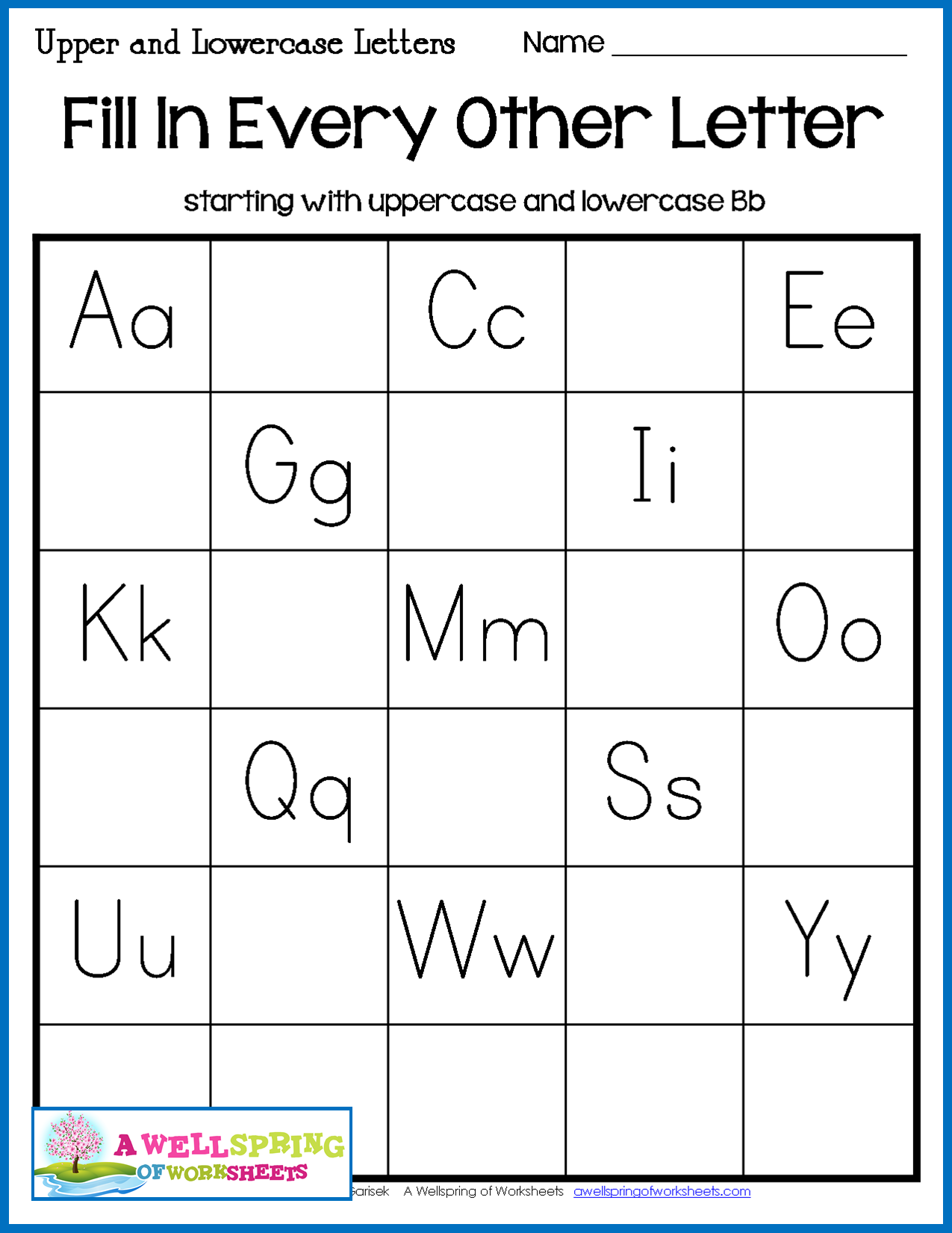 Missing Letters Worksheet For Grade 1