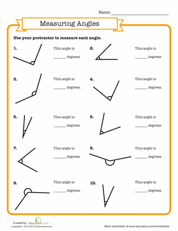 Classifying Angles Worksheet 7th Grade