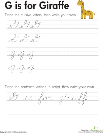 Cursive Letters Worksheet A-z