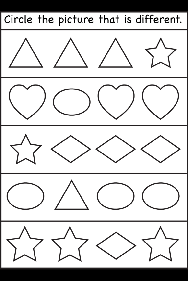 Circle Worksheet Prek