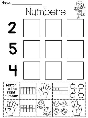 Number Sense Worksheets For Preschoolers