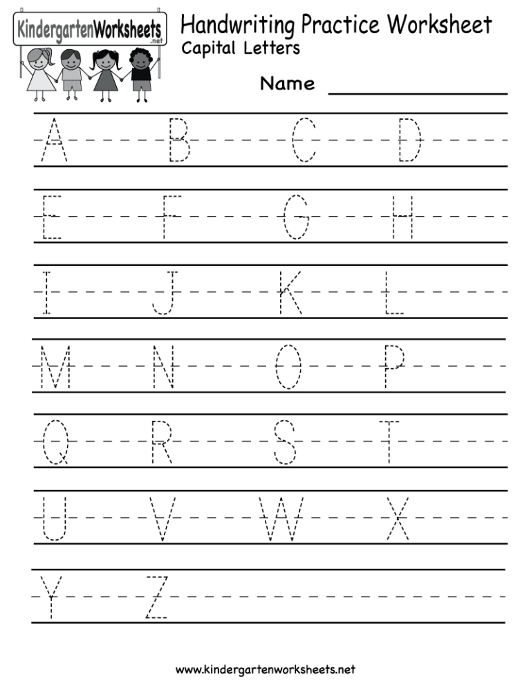 Practice Handwriting Sheets Printable