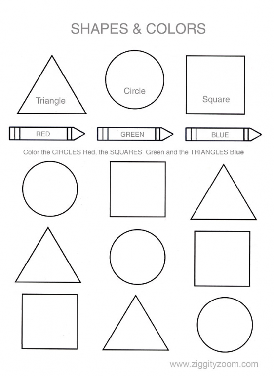 Shapes Worksheets For Kindergarten Printables