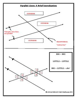 Parallel Lines And Transversals Worksheet If Two Parallel Lines Are Cut By A Transversal Then