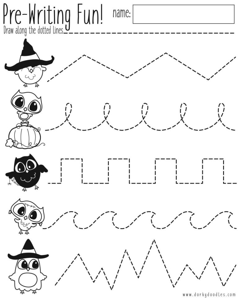 Easy Halloween Worksheets For Kindergarten