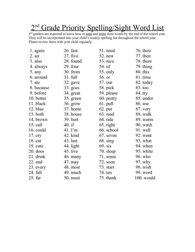 4th Grade Spelling Worksheets Pdf