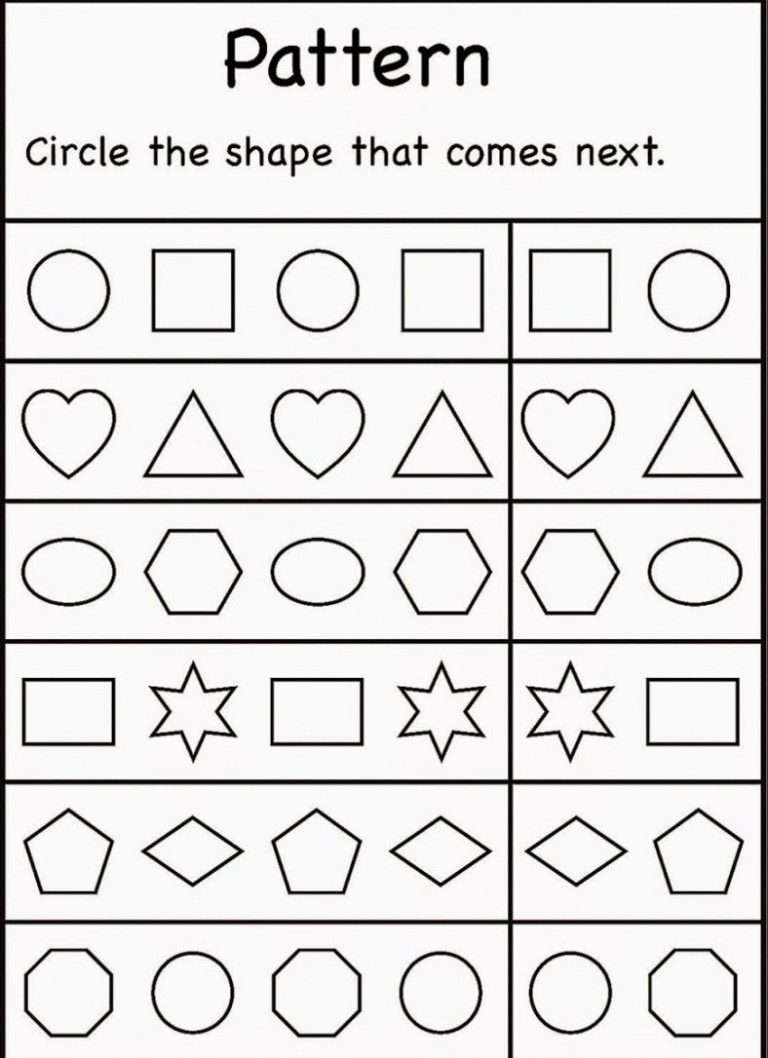 Preschool Worksheets For 4 Year Olds Free Printable