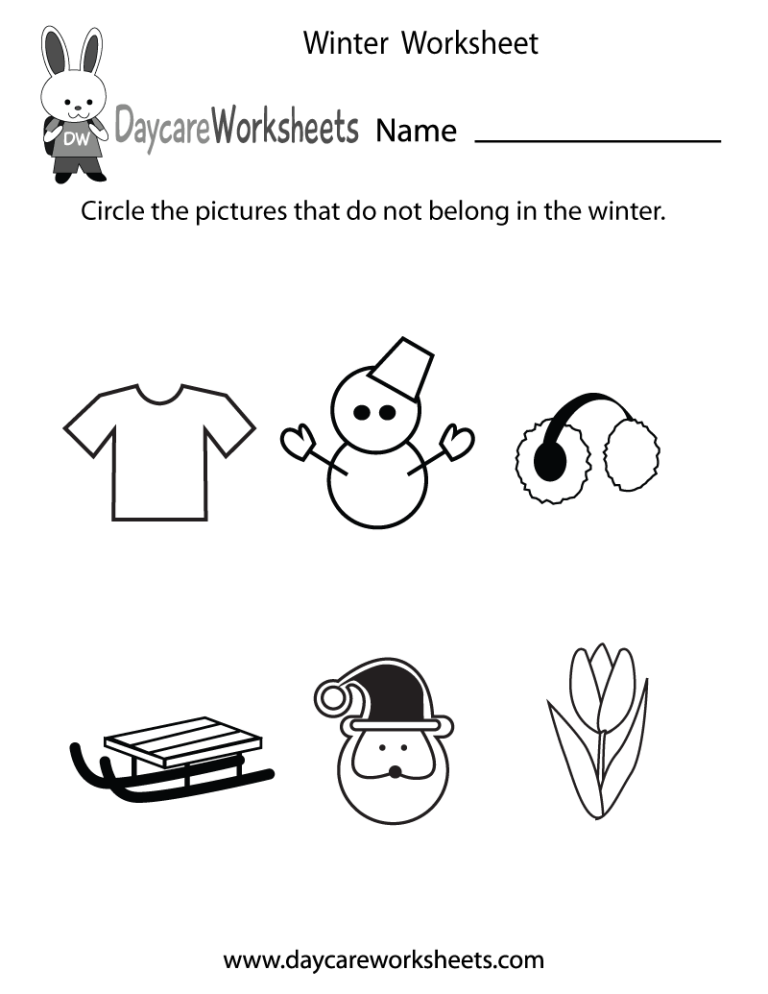 Winter Worksheets