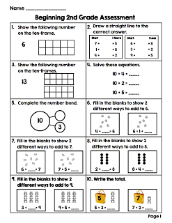 Year 2 Maths Assessment Worksheets Pdf