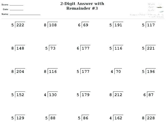 Division Worksheets Grade 4 With Pictures