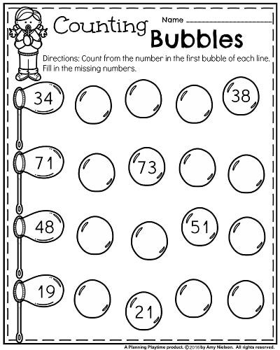 Preschool Math Worksheets