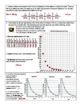 Half Life Worksheets