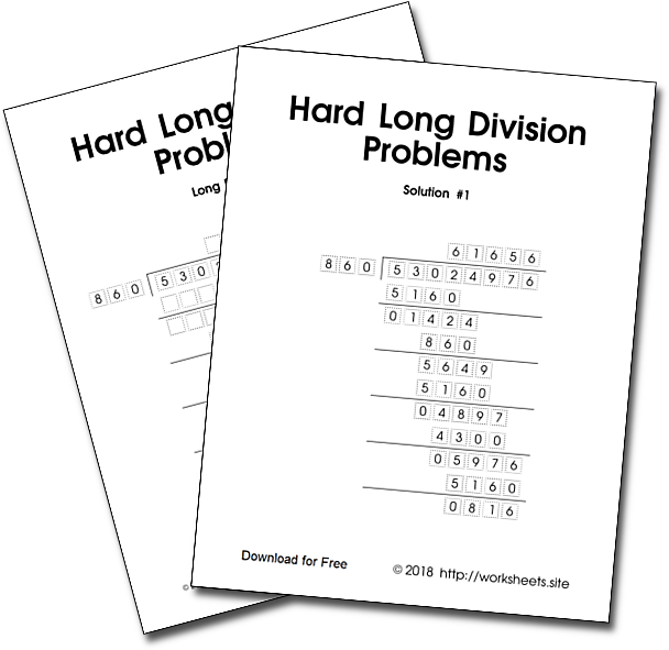 7th Grade Hard Long Division Problems