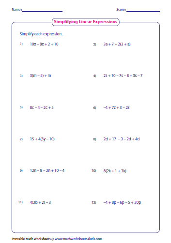 Equation Simplifying Rational Expressions Worksheet