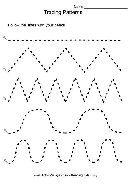 Toddler Tracing Lines Worksheets For 3 Year Olds