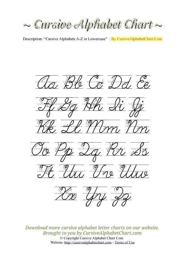 Cursive Alphabets Capital And Small Letters Worksheet Pdf