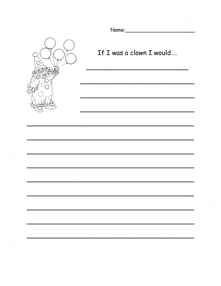 First Grade Writing Worksheets Free Printable