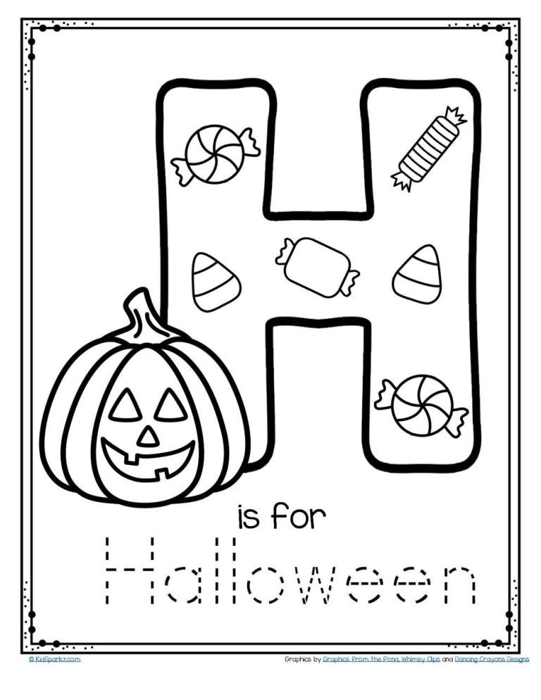 Free Printable Preschool Halloween Worksheets