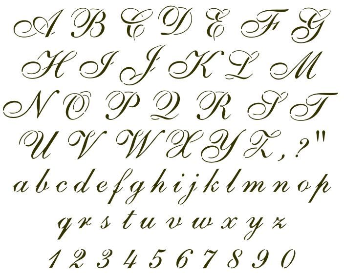 Traceable Calligraphy Letters