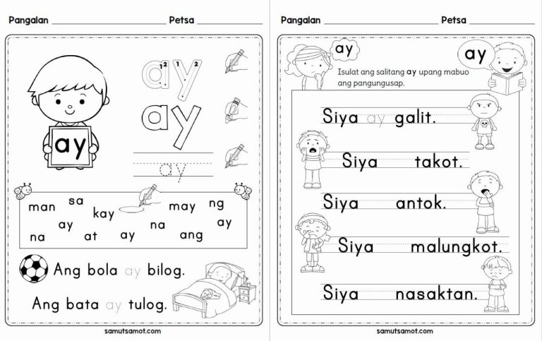 Grade 1 Reading Worksheets In Filipino