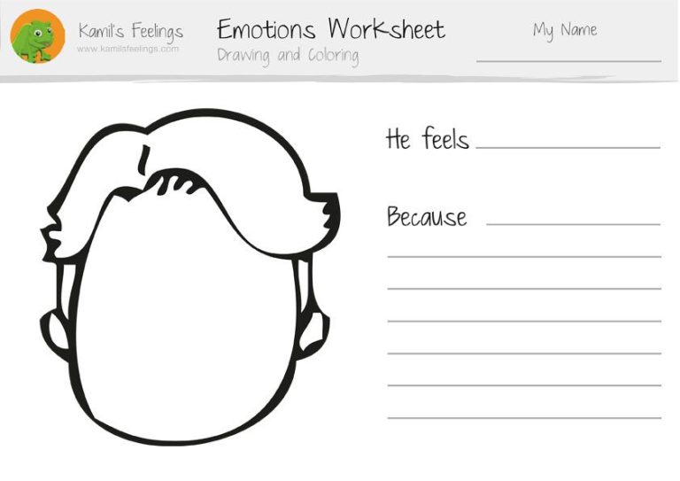 Feelings Worksheet For Elementary