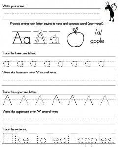 Printable Handwriting Sheets Alphabet